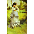 Woman in a Park Painting