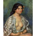 Gabrielle with an open blouse Painting