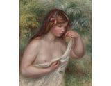 Jeune Femme Arrangeant Sa Chemise (Louise Benzel) Painting artwork preview