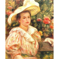Lady with white hat Painting