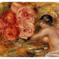 Roses And Study Of Gabrielle Painting by Pierre Auguste Renoir