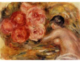Roses And Study Of Gabrielle Painting artwork preview