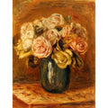 Roses In A Blue Vase2 Painting