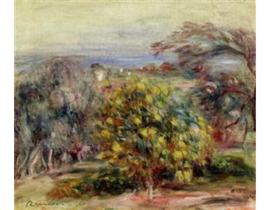 Landscape At Collettes
Roses In A Vase by Pierre Auguste Renoir