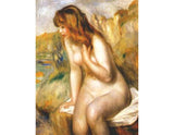 Bather seated on a rock artwork preview