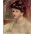 Bust Of A Young Woman by Pierre Auguste Renoir