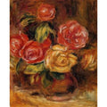 Roses In A Vase4 by Pierre Auguste Renoir