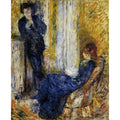 By The Fireside by Pierre Auguste Renoir