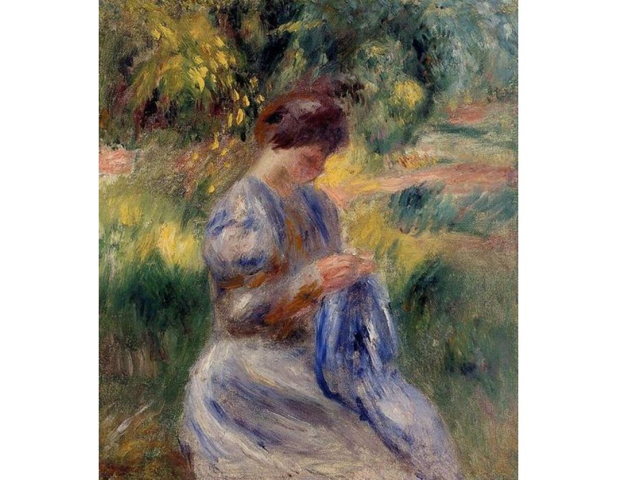 La Couseuse (Femme Cousant Dans Un Jardin) 
