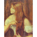 Girl Combing Her Hair 