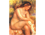 Bather drying her leg artwork preview