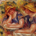 Two Women In Blue Blouses 