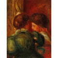 Two Womens Heads Aka The Loge by Pierre Auguste Renoir