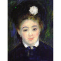 Portrait of a Young Woman in Black by Pierre Auguste Renoir