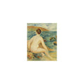 Baigneuse Nue Assise Au Bord De La Mer by Pierre Auguste Renoir