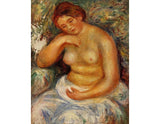 Seated Nude With A Bouquet Painting artwork preview
