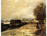 Laundry Boat By The Banks Of The Seine Near Paris artwork preview