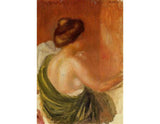 Seated Woman In A Green Robe Painting artwork preview