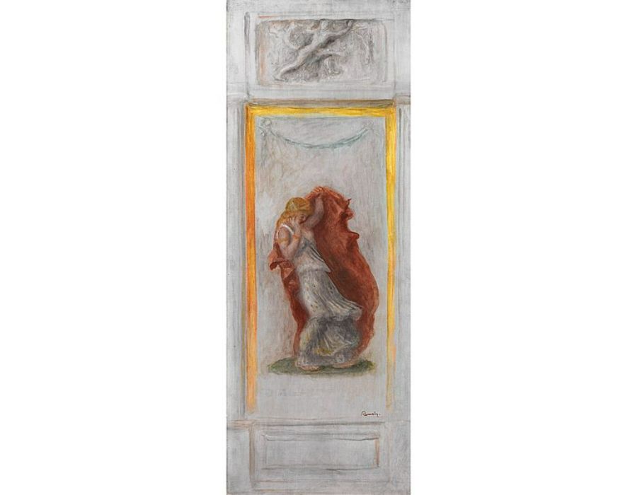 Un De Deux Panneaux Pour L'Oedipe Jocasta by Pierre Auguste Renoir