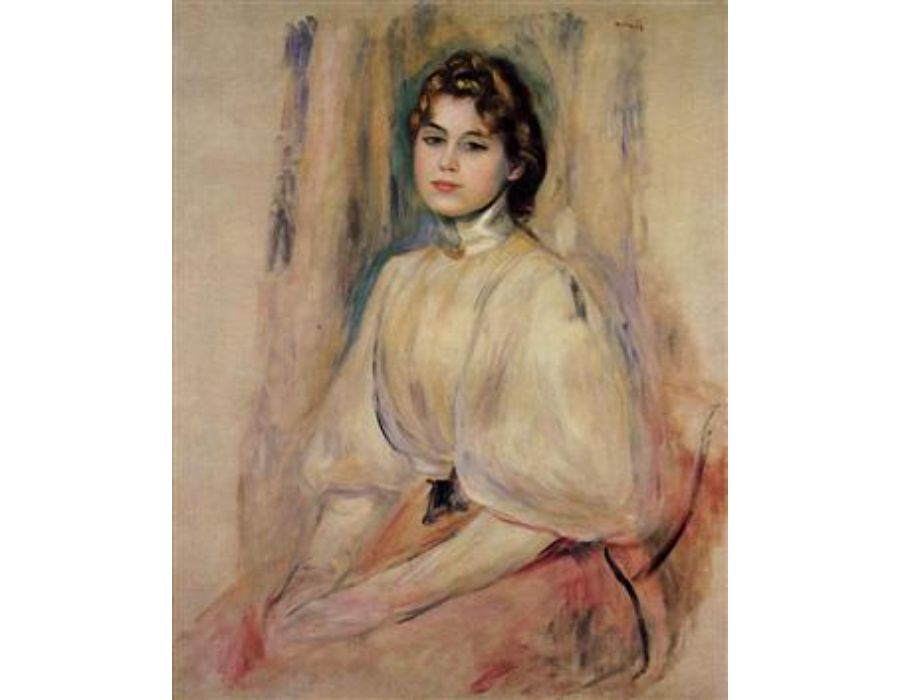 Seated Young Woman by Pierre Auguste Renoir