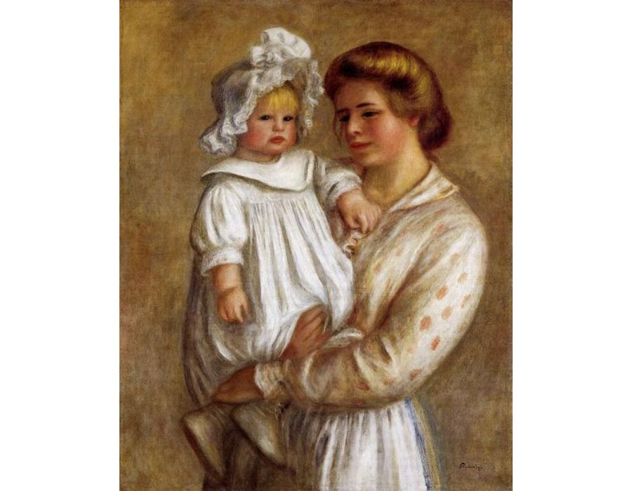 Claude And Renee Aka Claude by Pierre Auguste Renoir