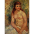 Seated Young Woman Nude by Pierre Auguste Renoir