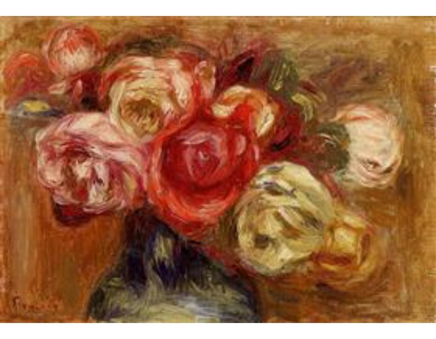 Vase Of Roses3 by Pierre Auguste Renoir