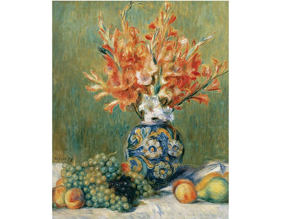 Nature Morte, Fleurs Et Fruits by Pierre Auguste Renoir