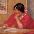 Leontine Reading  by Pierre Auguste Renoir