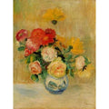 Vase Of Roses And Dahlias5 by Pierre Auguste Renoir