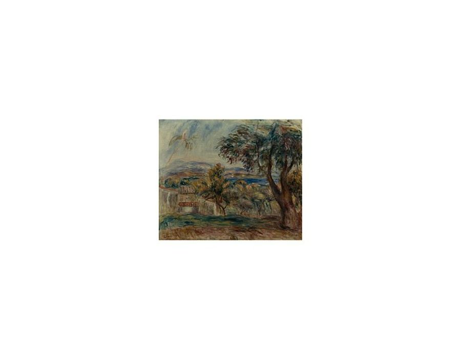 Orangers Et Fond Mer  by Pierre Auguste Renoir