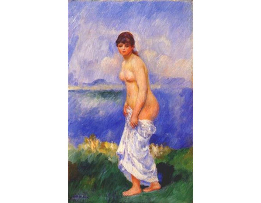 Standing bather 2 by Pierre Auguste Renoir