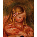 Claude Renoir Playing With Dominos  by Pierre Auguste Renoir