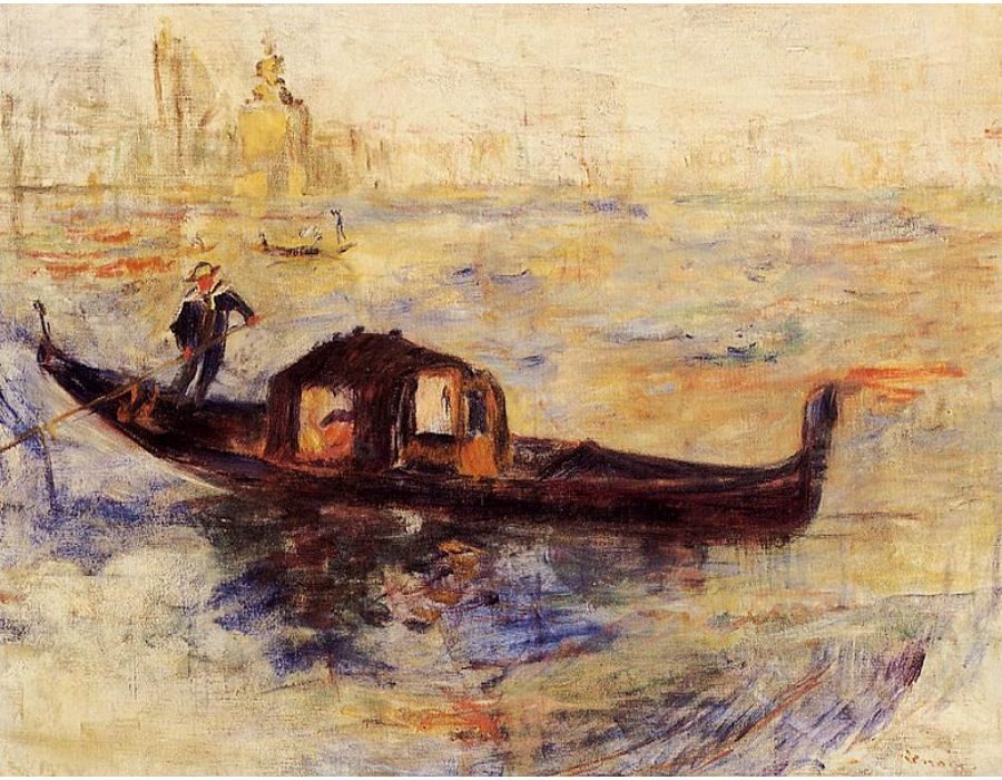 Venetian Gondola by Pierre Auguste Renoir