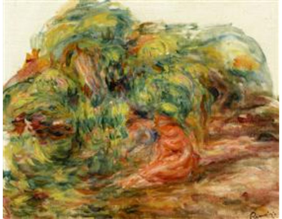 Two Woman in a Garden by Pierre Auguste Renoir
