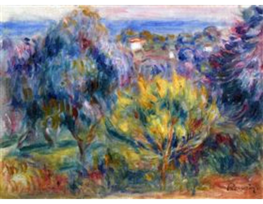 Landscape with a View of the Sea by Pierre Auguste Renoir