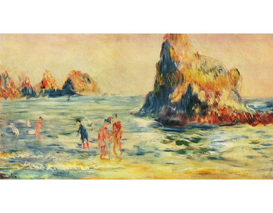 Rocks in Guernsey by Pierre Auguste Renoir