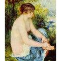 Small Nude In Blue by Pierre Auguste Renoir