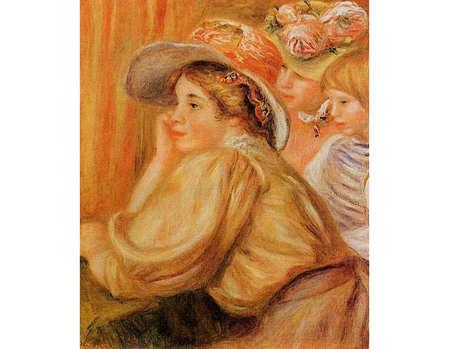 Coco And Two Servants by Pierre Auguste Renoir