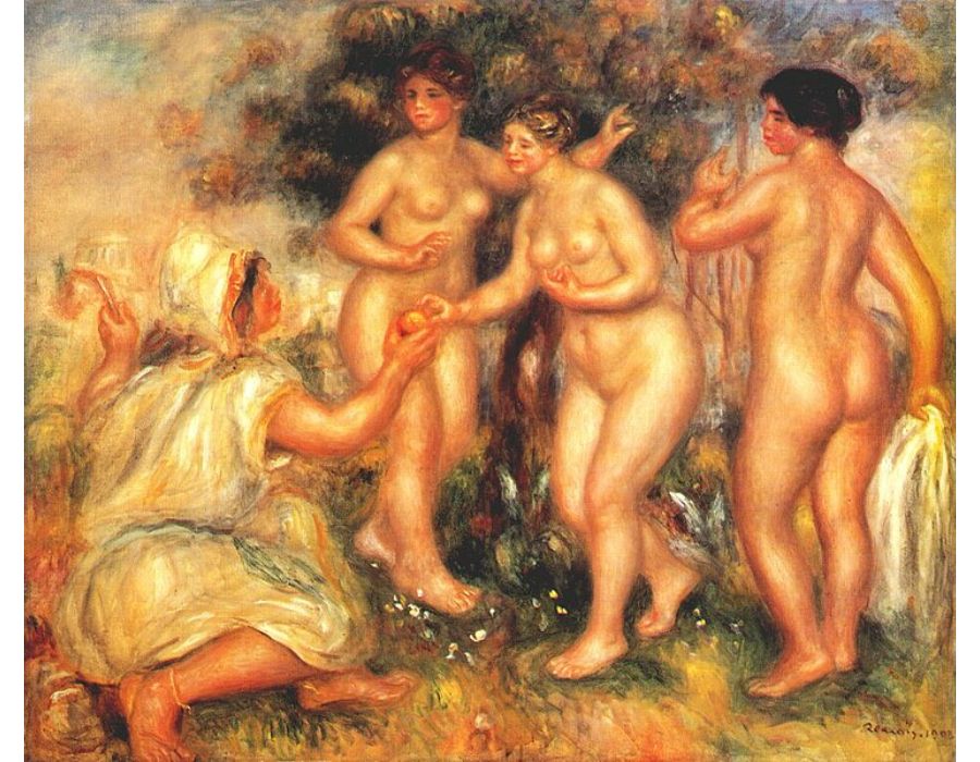 The judgment of Paris by Pierre Auguste Renoir
