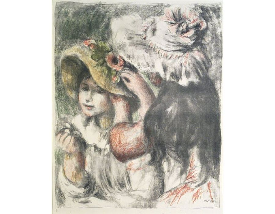 Le Chapeau Epingle 2ieme Planche by Pierre Auguste Renoir