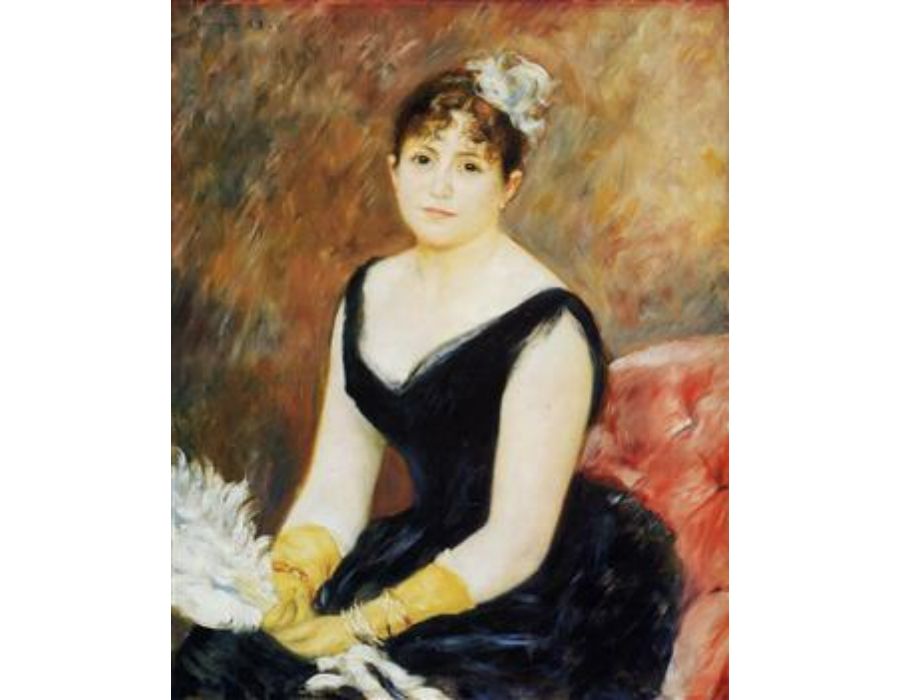 Madame Leon Clapisson Aka Marie Henriette Valentine Billet  by Pierre Auguste Renoir