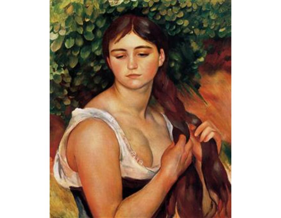 The Braid (Suzanne Valadon) by Pierre Auguste Renoir