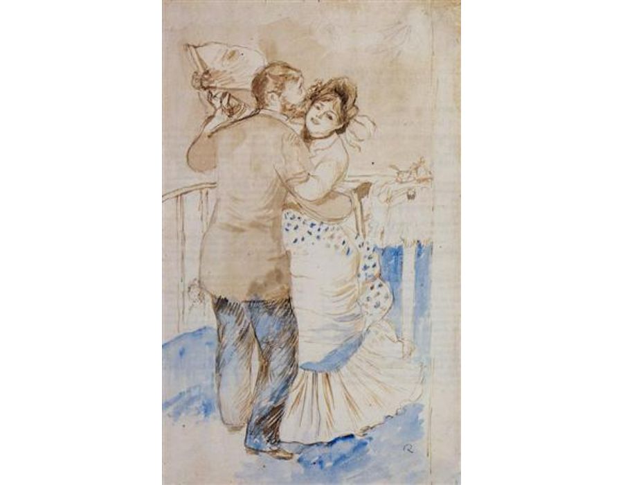 Country Dance (study) by Pierre Auguste Renoir