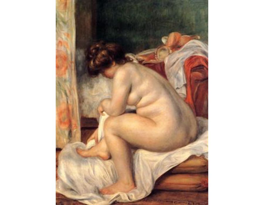 Woman After Bathing by Pierre Auguste Renoir
