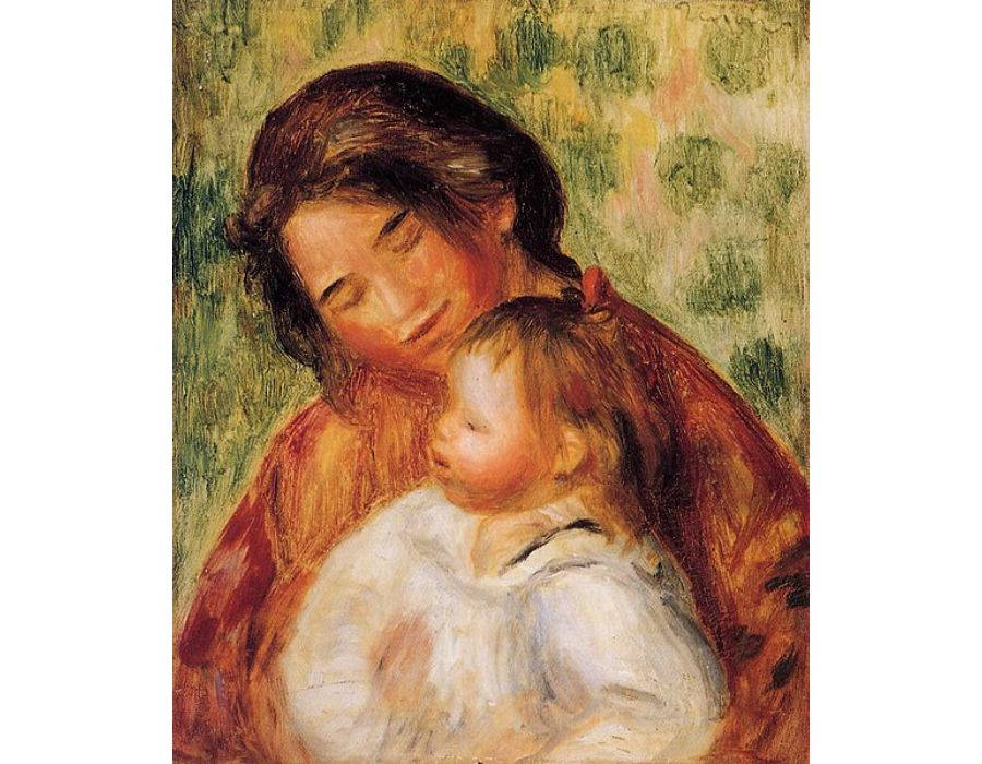 Woman And Child2 by Pierre Auguste Renoir