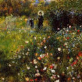 Summer Landscape (Woman with a Parasol in a Garden) Painting