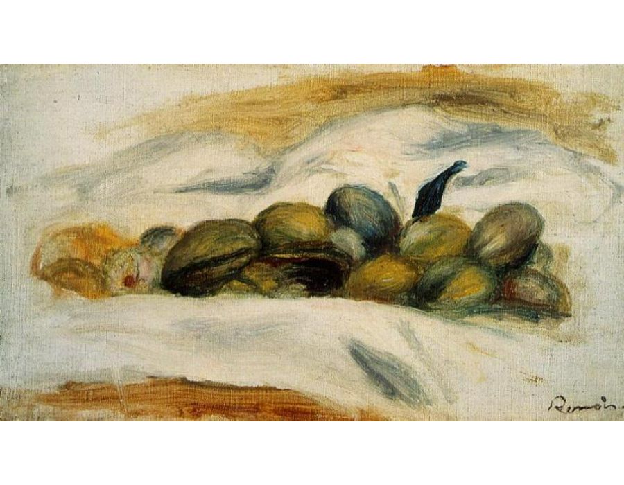 Still Life Almonds And Walnuts by Pierre Auguste Renoir