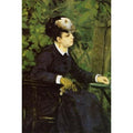 Woman In A Garden Aka Woman With A Seagull by Pierre Auguste Renoir