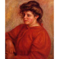 Woman In A Red Blouse by Pierre Auguste Renoir